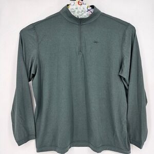 Texas Standard Shirt Mens 3XL Performance Hybrid Quarter Zip Pullover Green‎